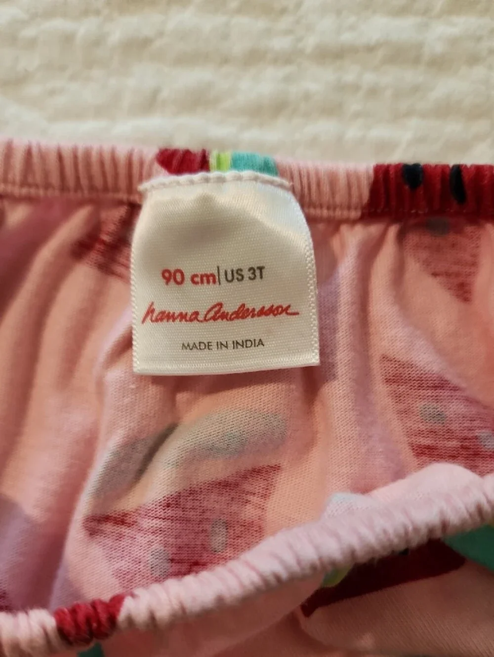 Hanna Andersson Pink Watermelon Print Tie-Strap Dress